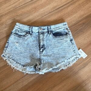 Sneak Peek Acid Wash Shorts